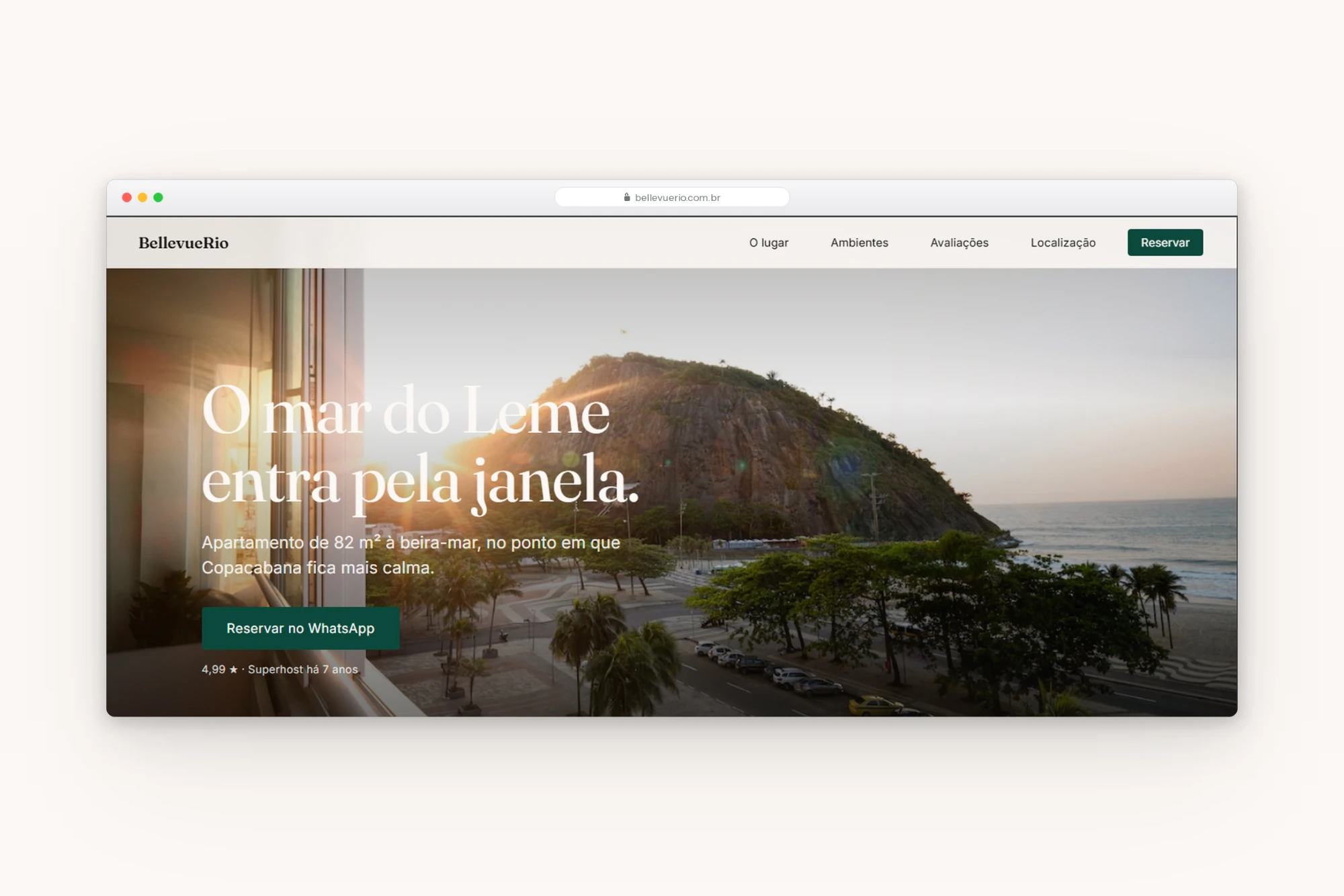 Site do conceito BellevueRio